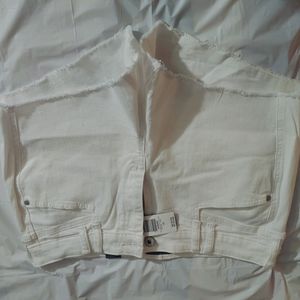 Torrid White Mid Shorts